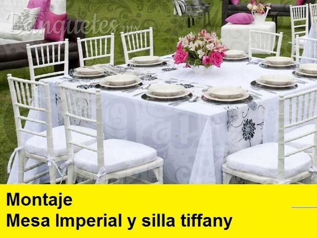 Silla Tiffany con mesa imperial