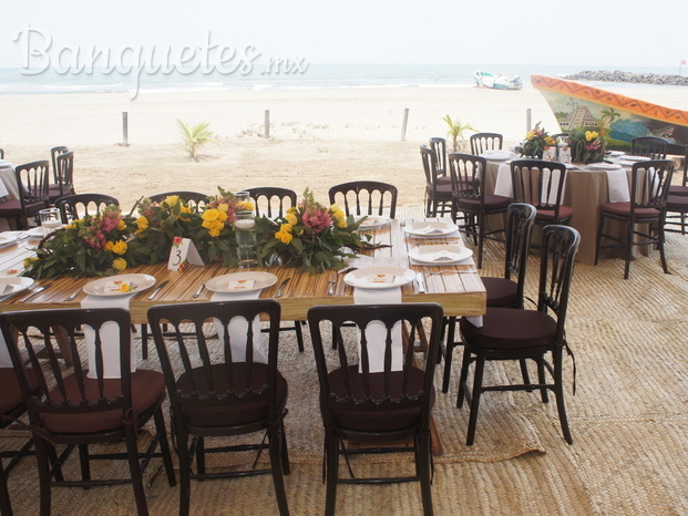 Evento en la playa del restaurante mocambo