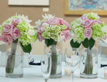 Arreglos florales para un banquete