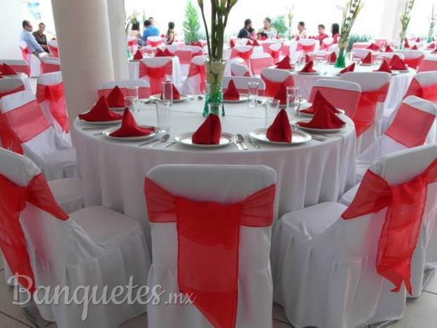 Boda en color Rojo, Banquetes Real del Sauce