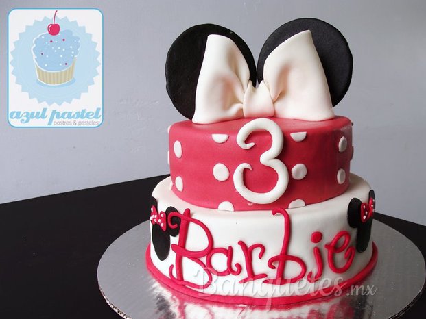 Pastel Minnie 3 años