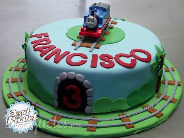 Pastel Tren Thomas 3 Años