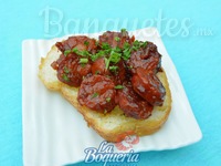 Crostini de chorizo