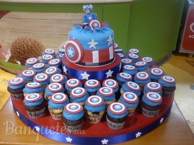 Pastel Capitán América