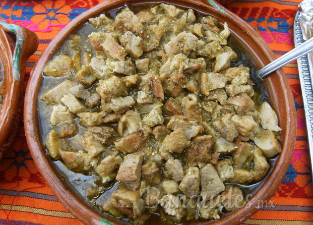 El chicharrón en salsa verde